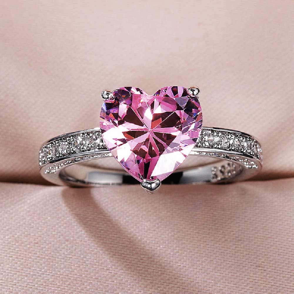心ᑦᑋᵃᵑ*୨୧*˚·♡ Elevated Pink Heart Stud Earrings | Sterling silver | Pandora US